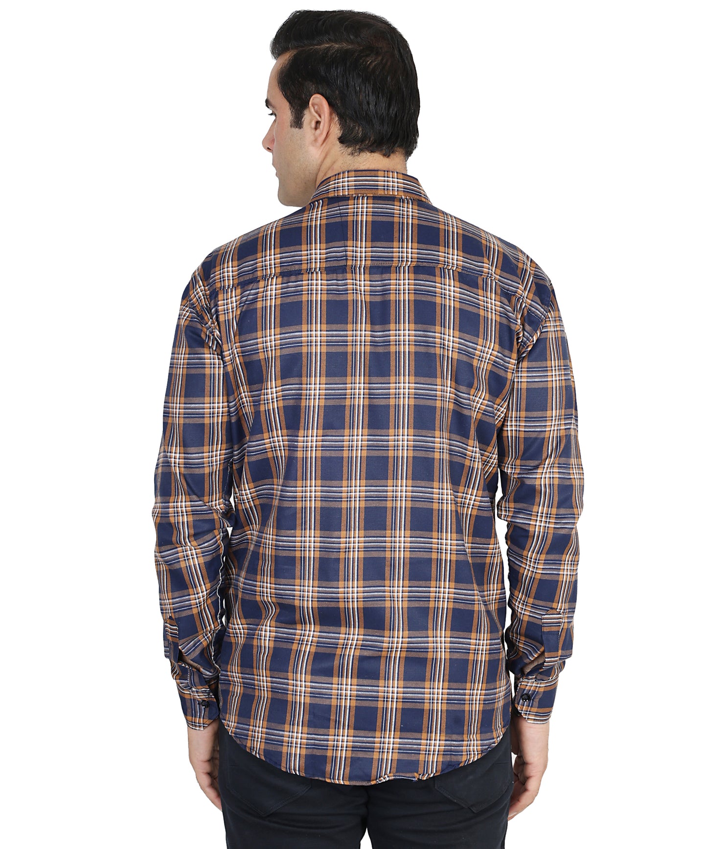 Brown color checkered shirt for men