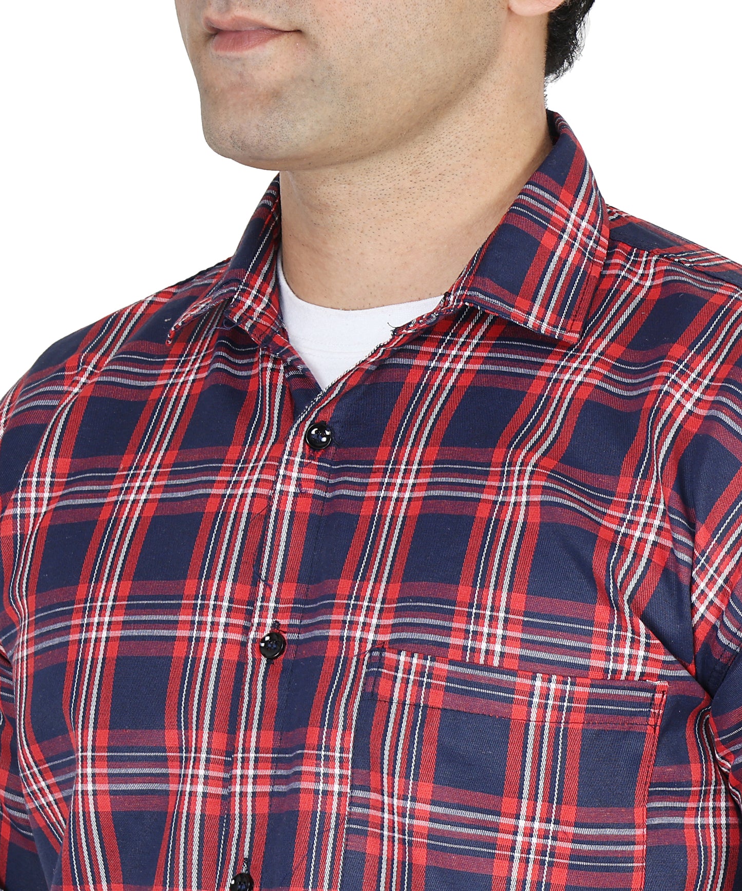Brown color checkered shirt for men
