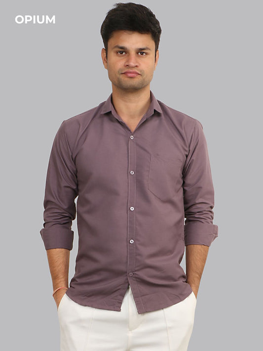 Men's Plain Solid Cotton Shirt (Pick Any 2)