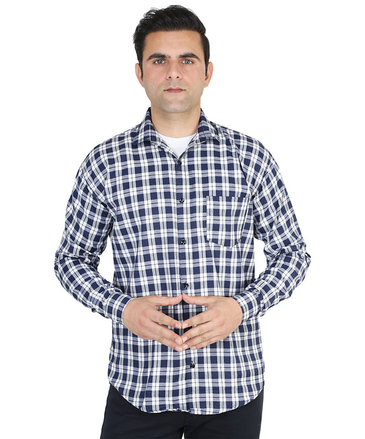 Pack of 3 branded checkered shirt for men