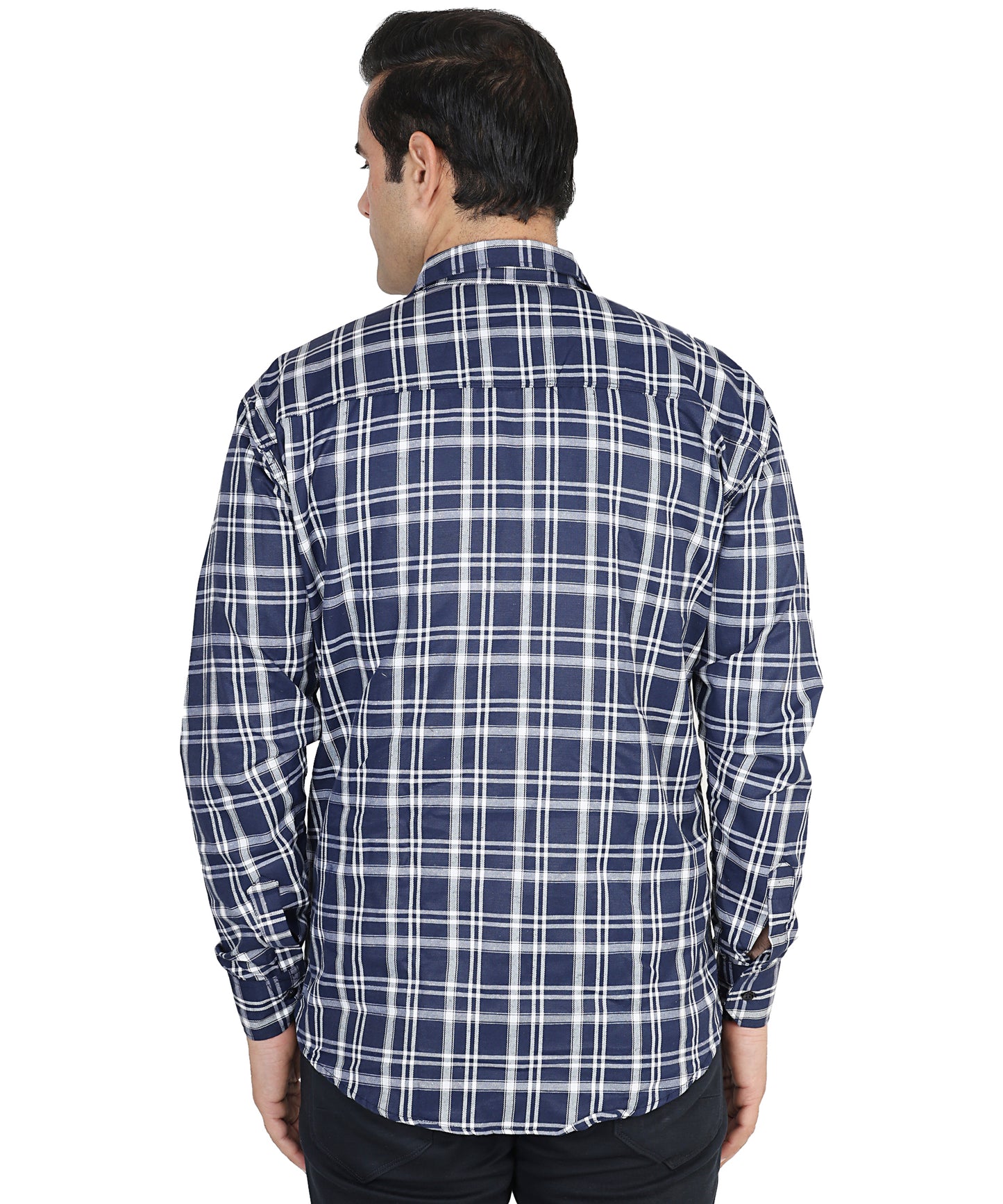 Blue color checkered shirt for men