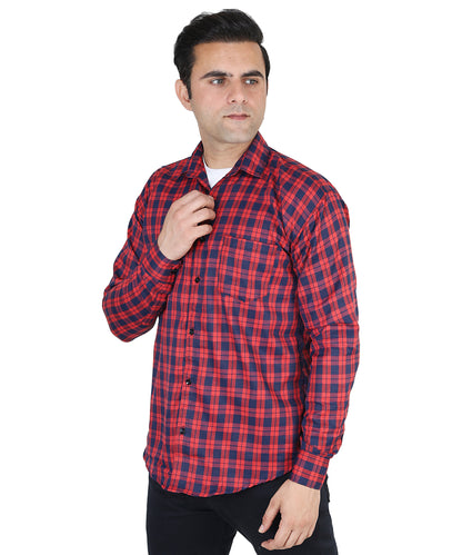 Blue color checkered shirt for men