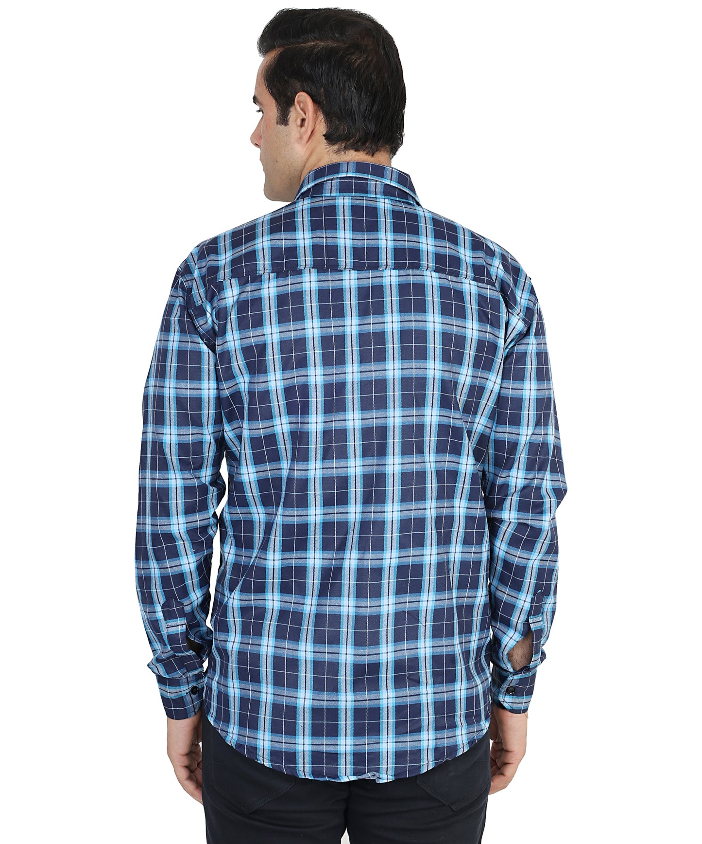 Blue color checkered shirt for men