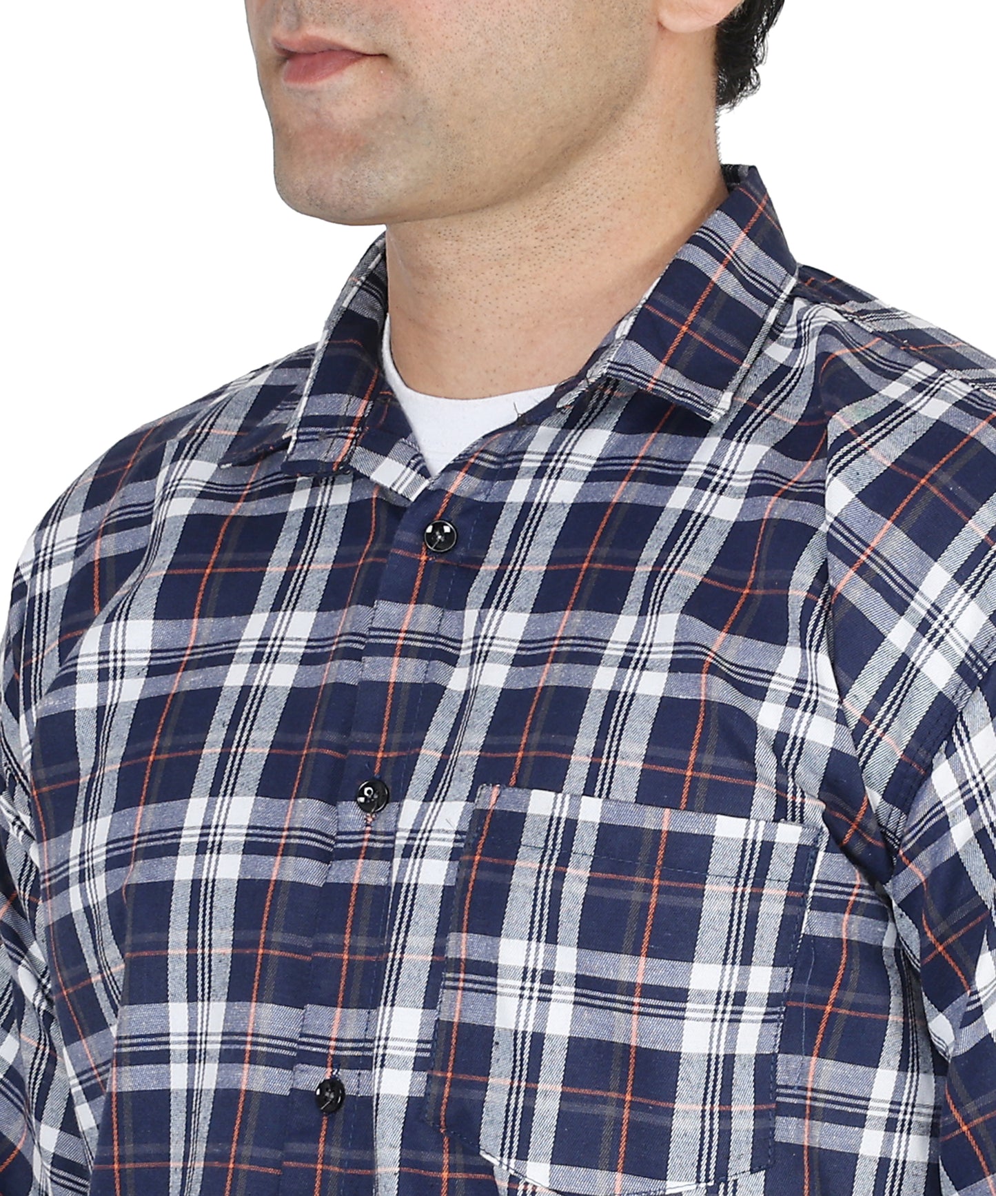 Blue color checkered shirt for men